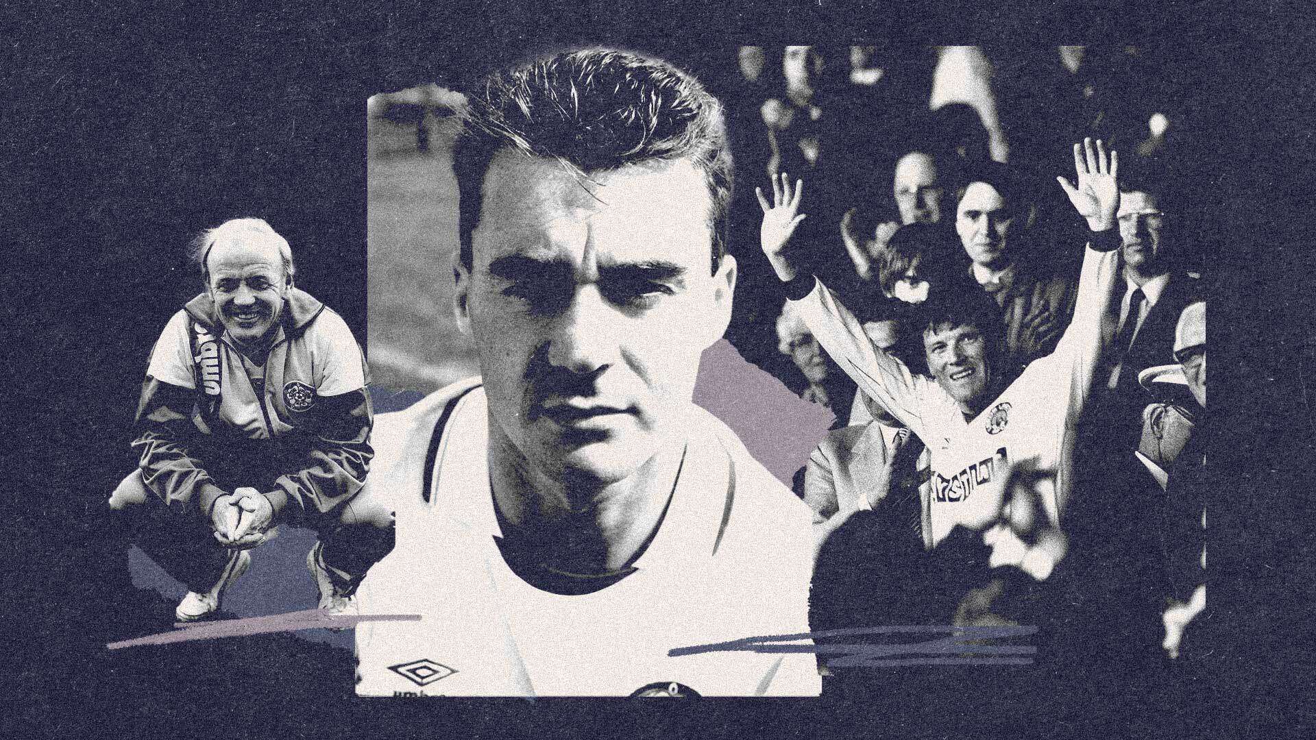John Sheridan Leeds United The Square Ball John Sheridan at Leeds, flanked in collage by his two mentors, Billy Bremner and Eddie Gray